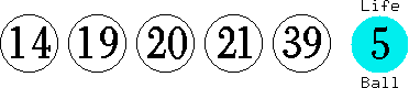14 19 20 21 39 (05)