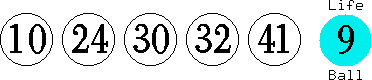 10 24 30 32 41 (09)