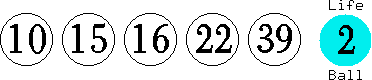 10 15 16 22 39 (02)