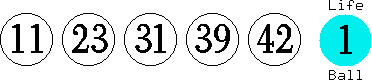 11 23 31 39 42 (01)