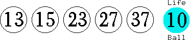 13 15 23 27 37 (10)