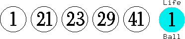 01 21 23 29 41 (01)