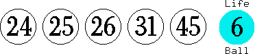 24 25 26 31 45 (06)