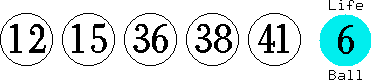 12 15 36 38 41 (06)