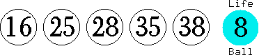 16 25 28 35 38 (08)