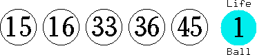 15 16 33 36 45 (01)
