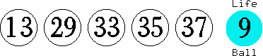 13 29 33 35 37 (09)