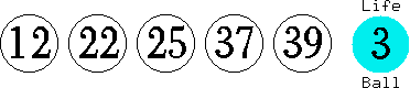 12 22 25 37 39 (03)