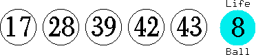 17 28 39 42 43 (08)