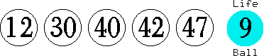 12 30 40 42 47 (09)