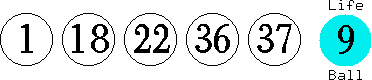 01 18 22 36 37 (09)