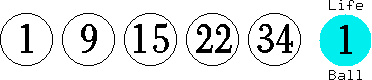 01 09 15 22 34 (01)