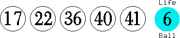 17 22 36 40 41 (06)