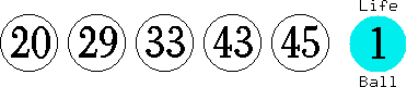 20 29 33 43 45 (01)