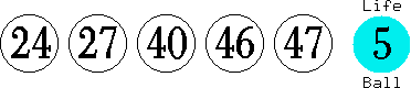 24 27 40 46 47 (05)