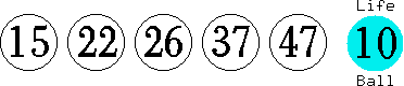 15 22 26 37 47 (10)