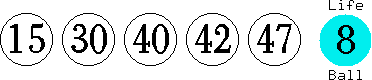 15 30 40 42 47 (08)