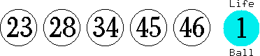 23 28 34 45 46 (01)