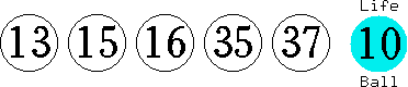 13 15 16 35 37 (10)