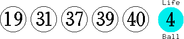 19 31 37 39 40 (04)