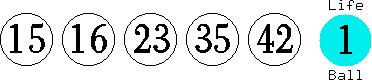 15 16 23 35 42 (01)