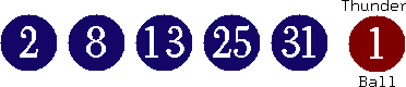 02 08 13 25 31 (01)