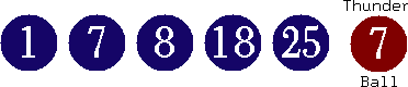01 07 08 18 25 (07)