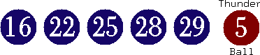 16 22 25 28 29 (05)