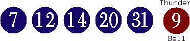 07 12 14 20 31 (09)