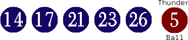 14 17 21 23 26 (05)