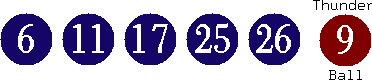 06 11 17 25 26 (09)