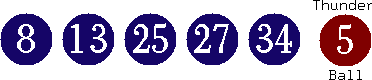 08 13 25 27 34 (05)
