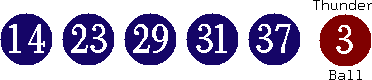 14 23 29 31 37 (03)