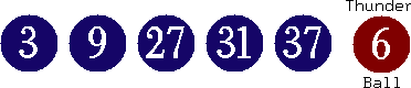 03 09 27 31 37 (06)