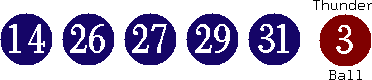 14 26 27 29 31 (03)