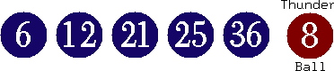 06 12 21 25 36 (08)