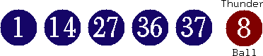 01 14 27 36 37 (08)