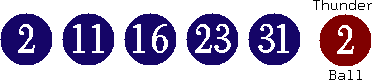 02 11 16 23 31 (02)