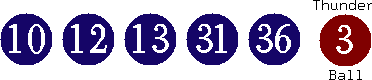 10 12 13 31 36 (03)