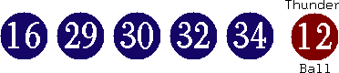 16 29 30 32 34 (12)