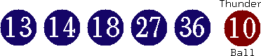 13 14 18 27 36 (10)