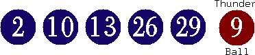 02 10 13 26 29 (09)