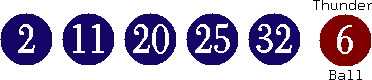 02 11 20 25 32 (06)