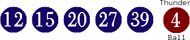 12 15 20 27 39 (04)