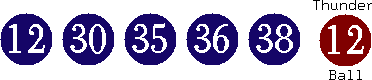 12 30 35 36 38 (12)