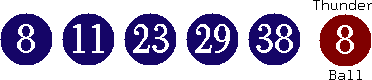 08 11 23 29 38 (08)