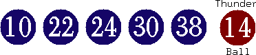 10 22 24 30 38 (14)