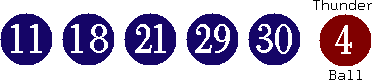 11 18 21 29 30 (04)