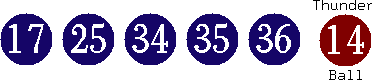 17 25 34 35 36 (14)