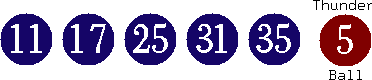 11 17 25 31 35 (05)